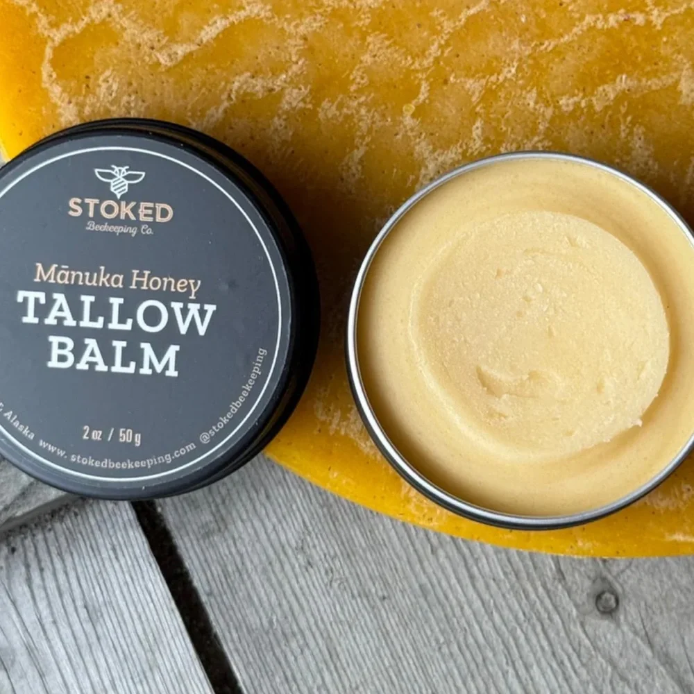 Stoked Beekeeping Manuka Honey Tallow Balm VANILLA ROSE NEW